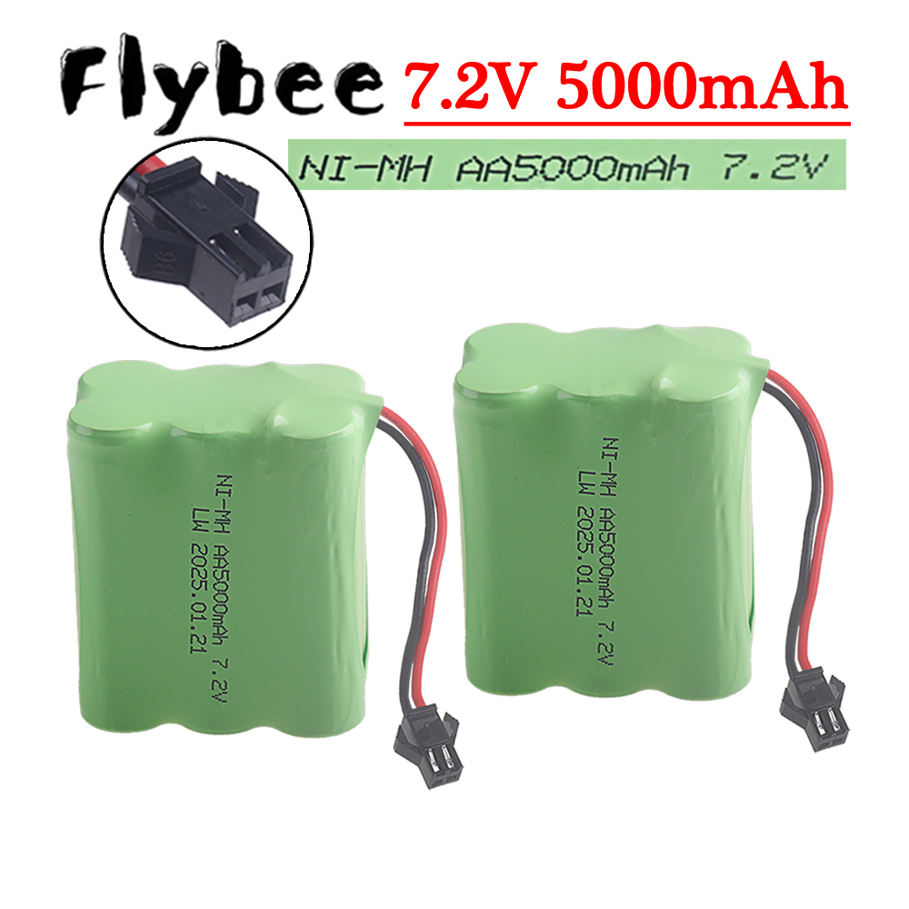Rc Hobby Parts - (Steker SM-2P) Baterai NiMH 7.2V 5000Mah