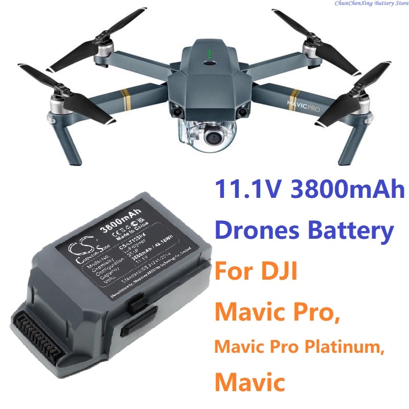 Rc Hobby Pros - Baterai/Pengisi Daya Drone 11.1V 3800mAh GP785075-38300DB,FB1-3830,CP.PT.000563,M1CH-S