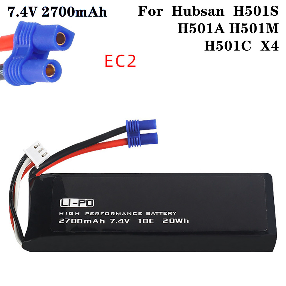 Rc Hobby Parts - Baterai asli 7.4V 2700mAh 10C untuk