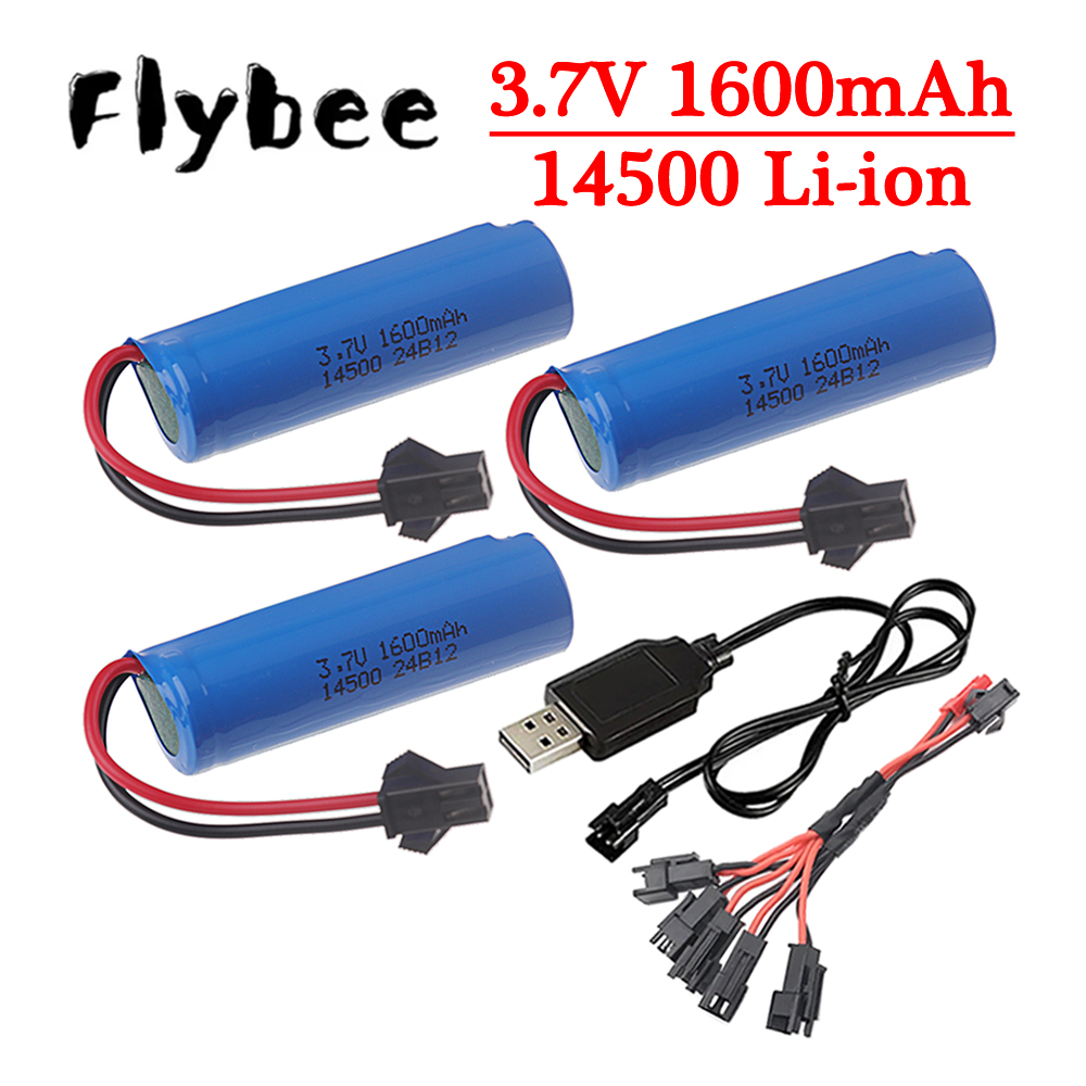 Rc Hobby Parts - Baterai Lipo 3.7v 14500 1600mAh asli