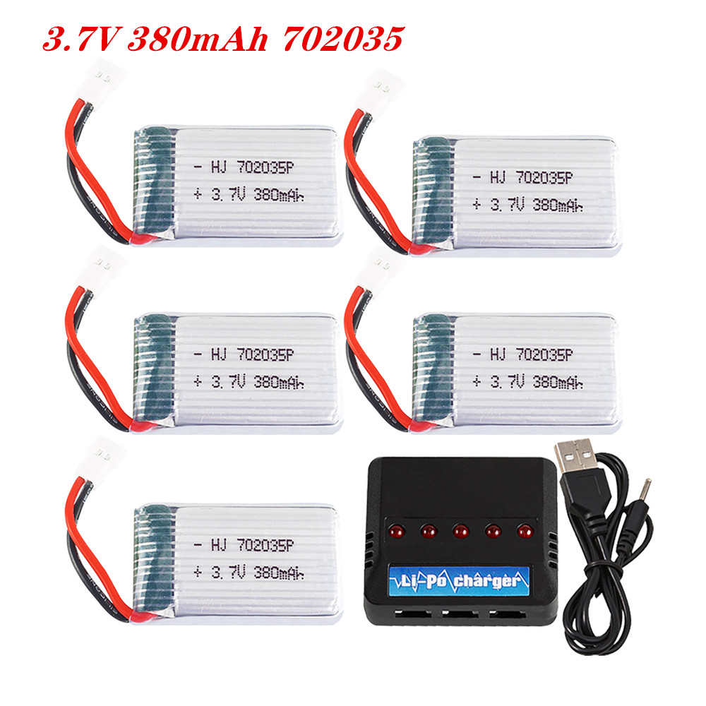 Rc Hobby Parts - 3.7V 380mah 702035 Baterai Lipo Baterai