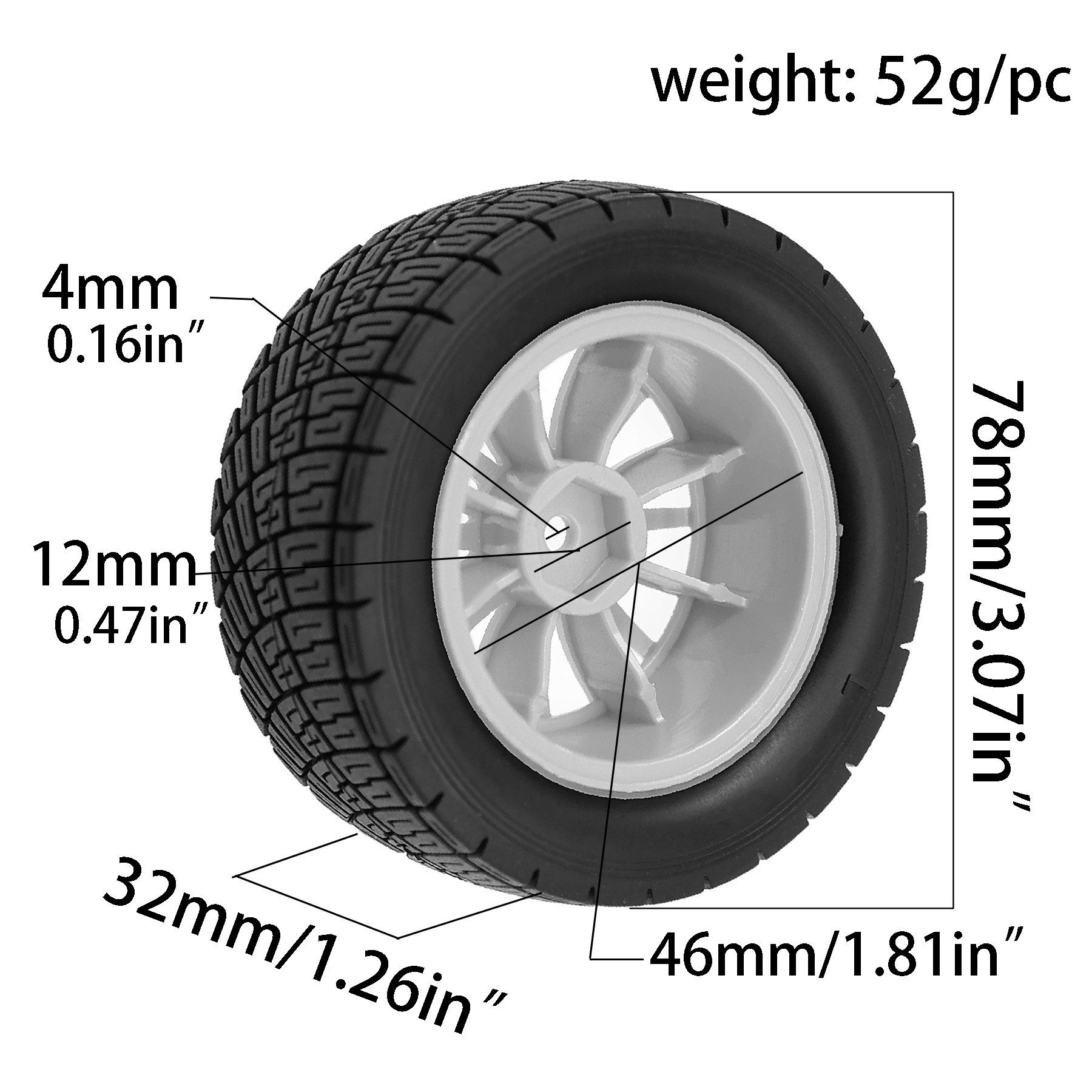 Ban Karet & Velg RC Rally 78mm - Wheel Rim Rc ulasan dan harga