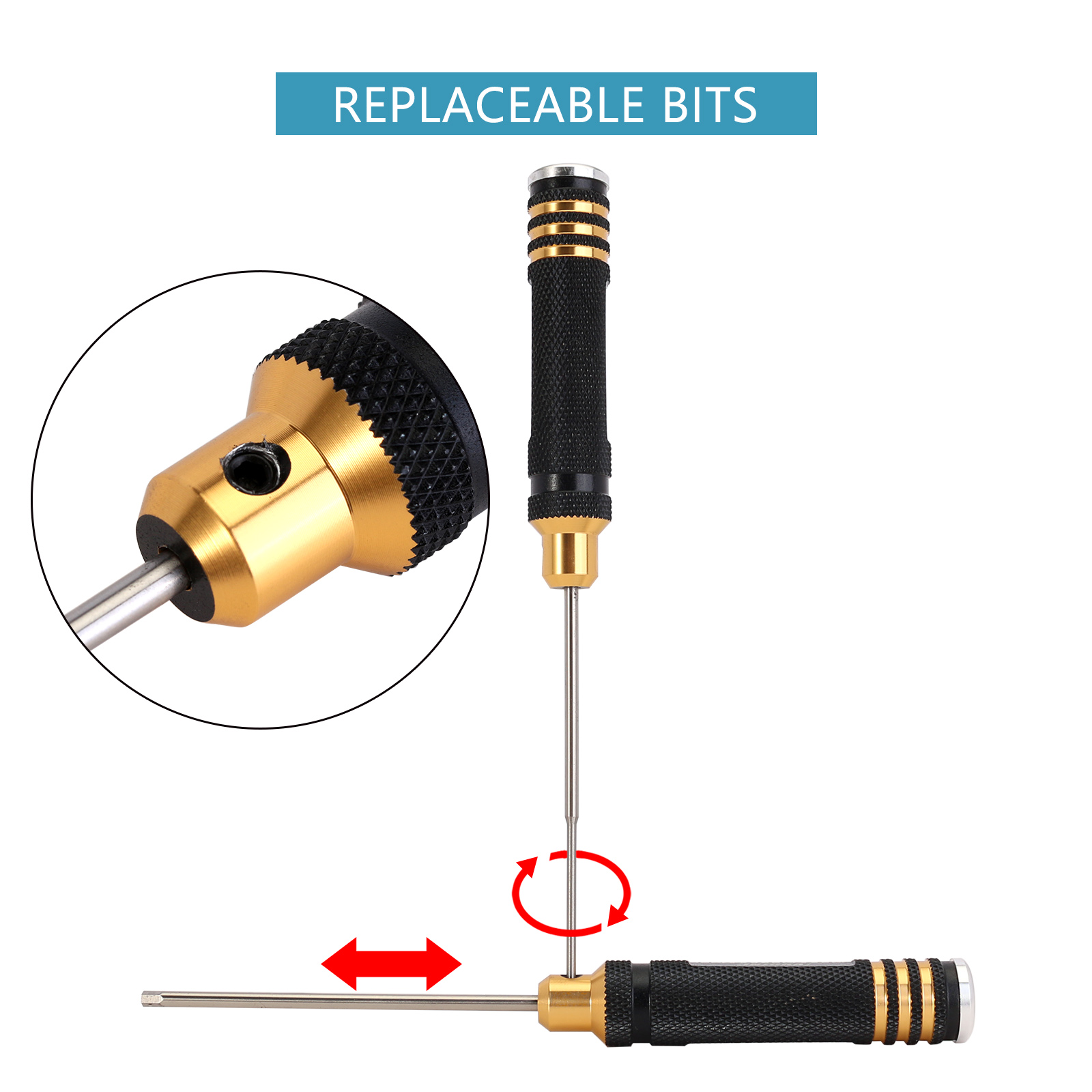 INJORA 7 Buah Set Obeng Hex Ba - Rc Hobby Tool Kit ulasan dan harga