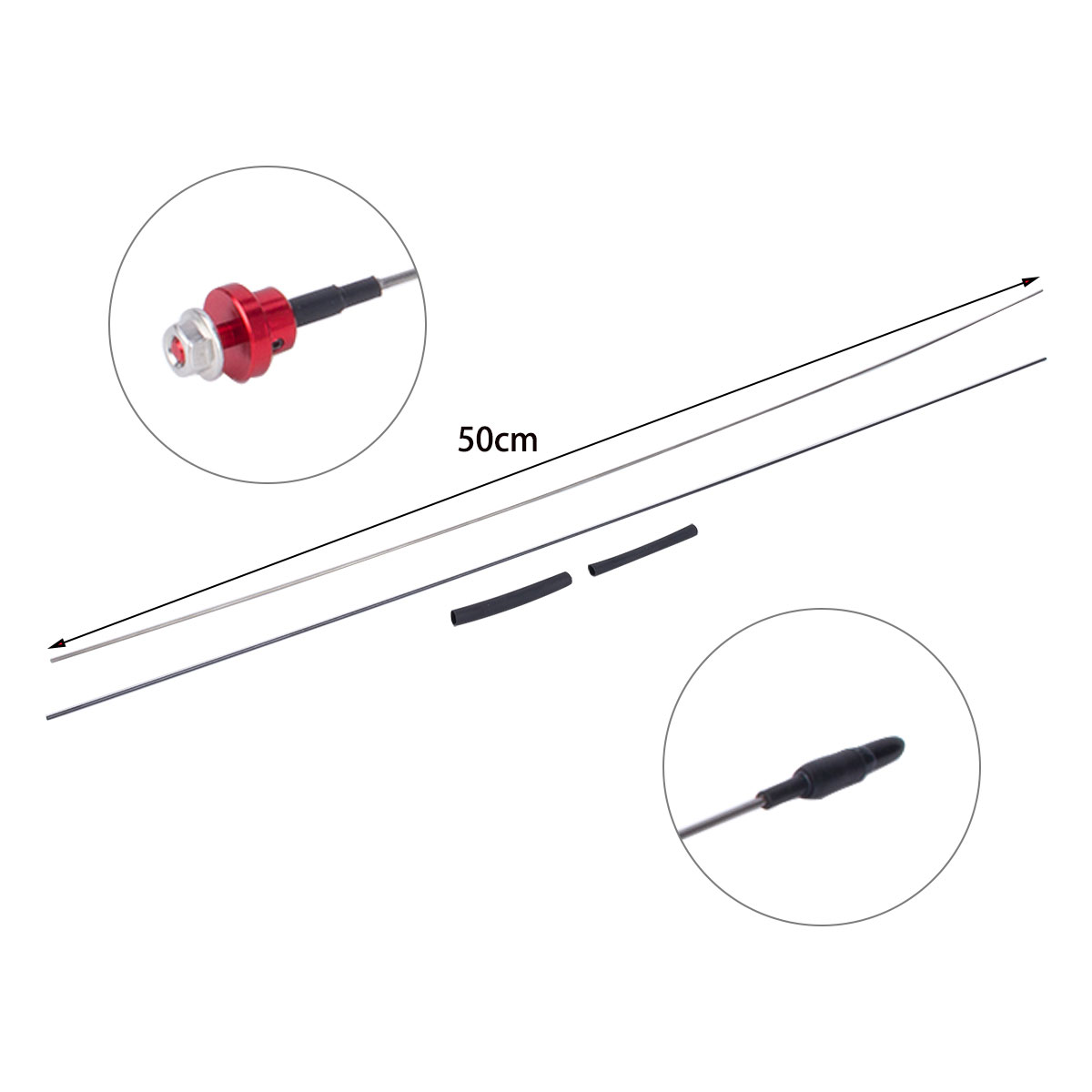 50cm antena simulasi logam dap - Rc Hobby Zone ulasan dan harga