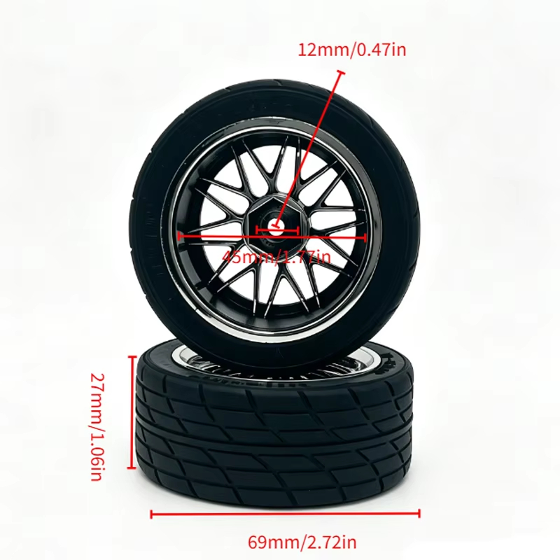 4Pcs Ban Karet Hex 12mm 1/10 R - Wheel Rim Rc ulasan dan harga