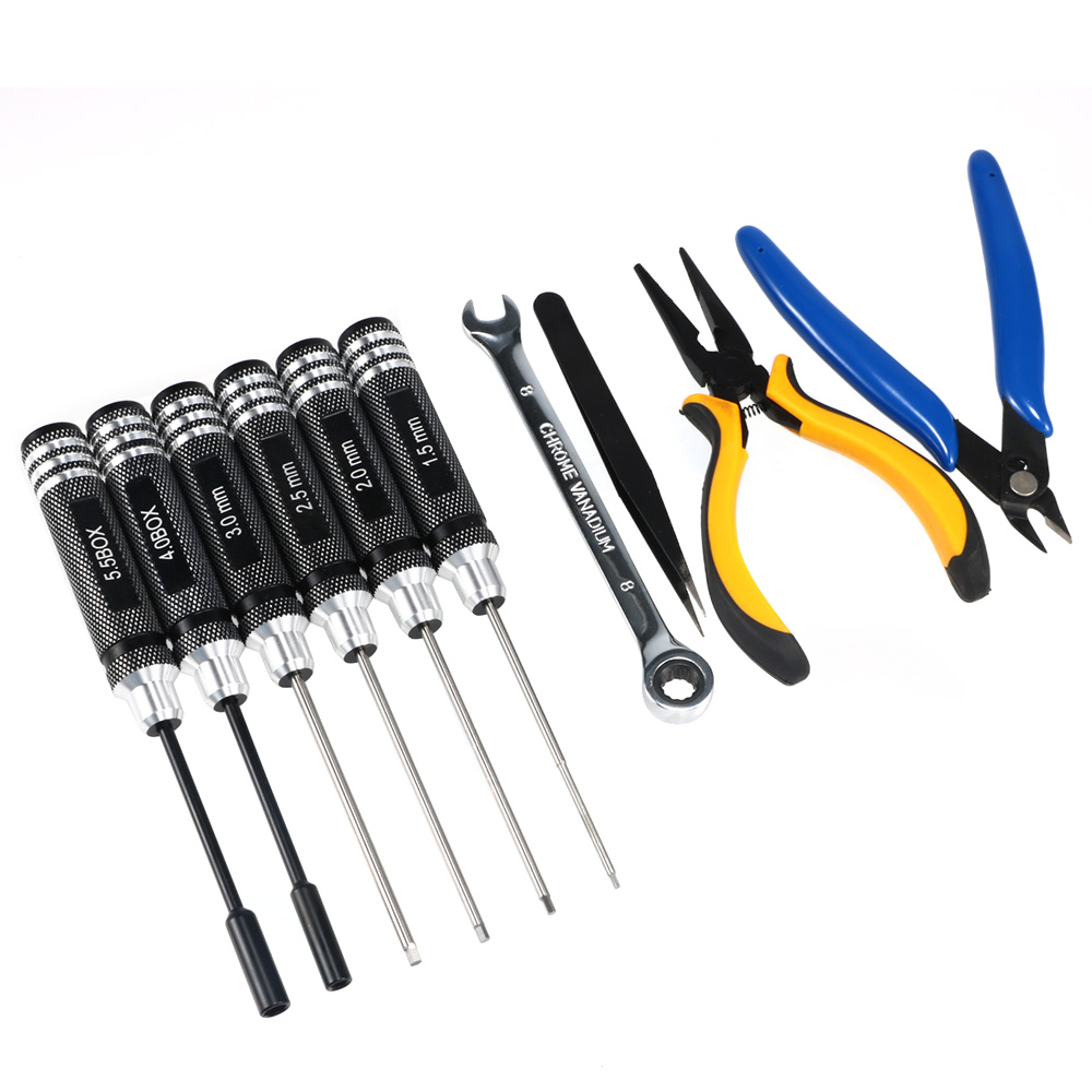 10PCS 10in1 Peralatan Perbaika - Rc Hobby Tool Kit ulasan dan harga