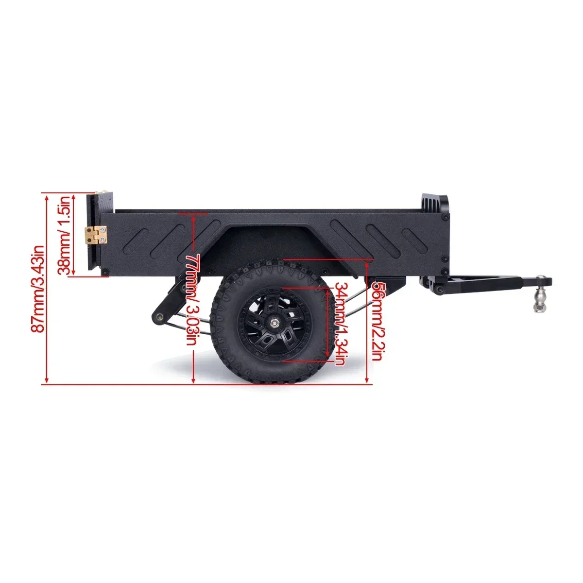 Trailer Utilitas Paduan Alumin - Rc Hobby Zone ulasan dan harga